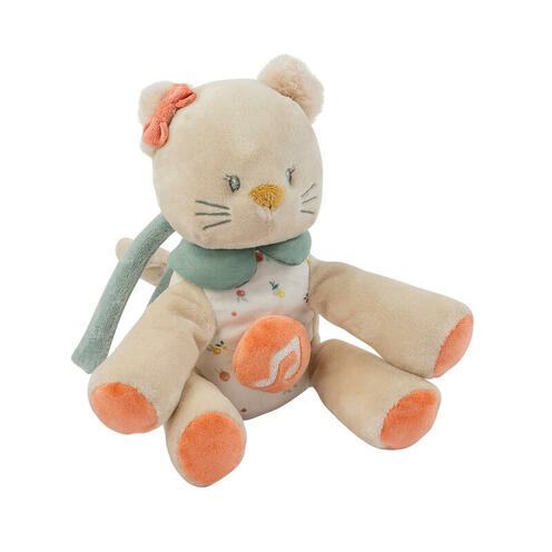 Mini peluche musicale chat Lana beige - NATTOU