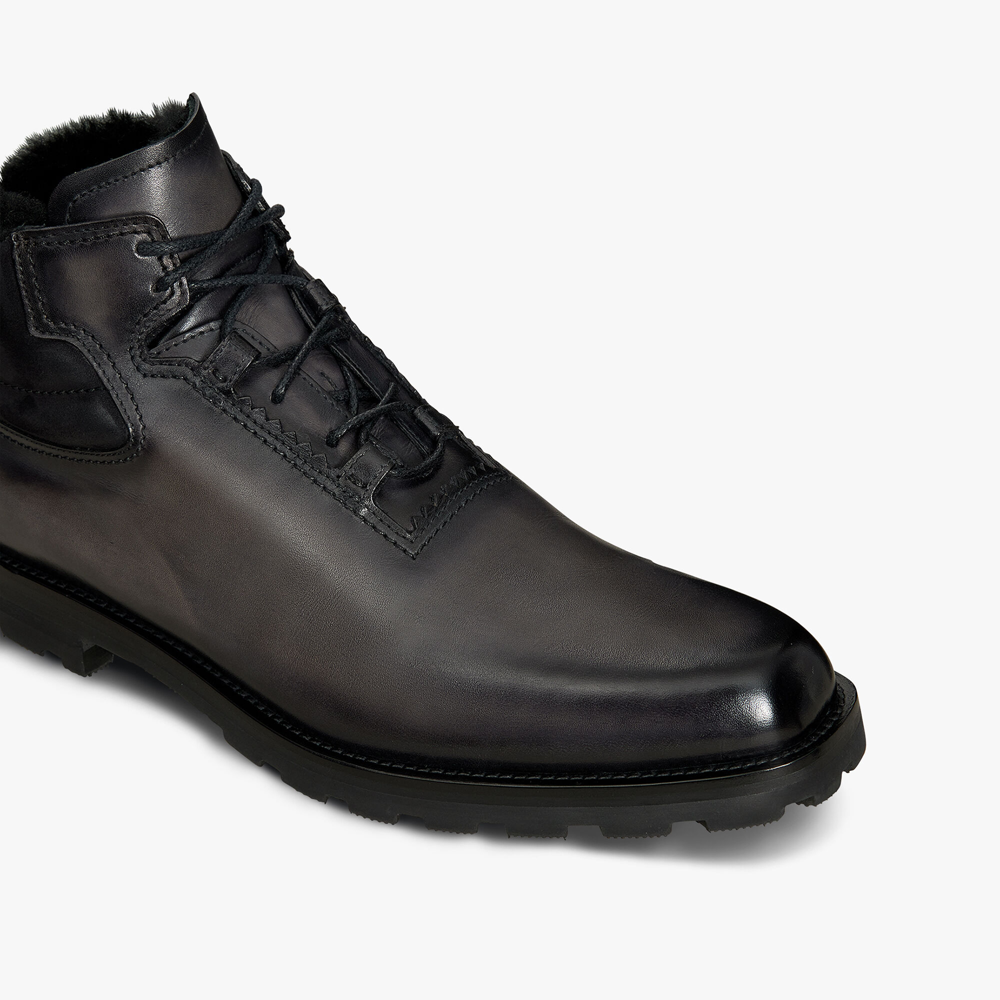 Bottine Ultima En Cuir et Laine