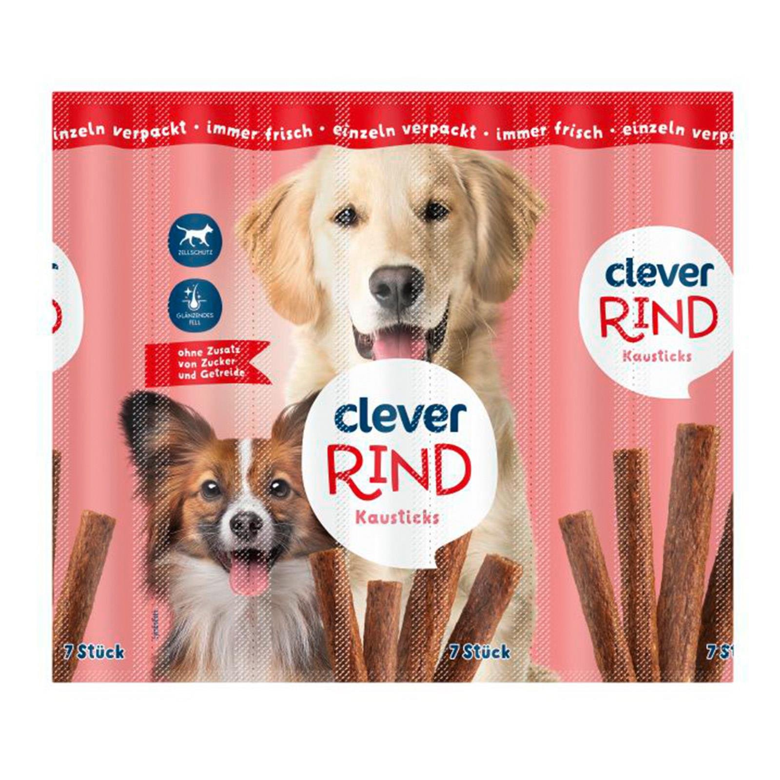 Clever Hund Beef Sticks mit Rind