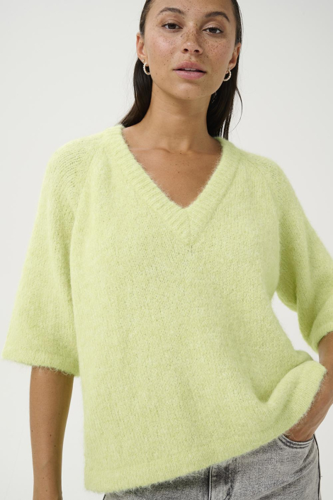 Kaffe groene dames trui