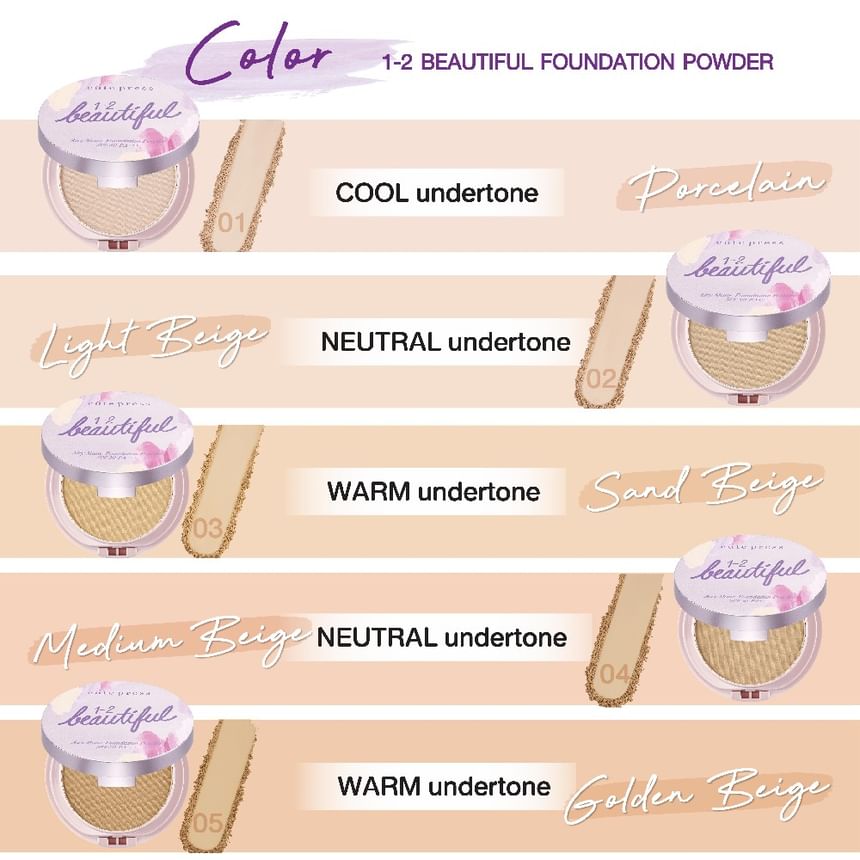 Cute Press - Luchtige matte foundationpoeder SPF 30 PA +++