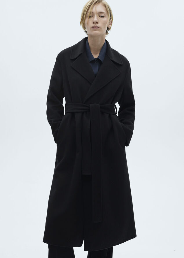MANGO Belt suit blazer Black