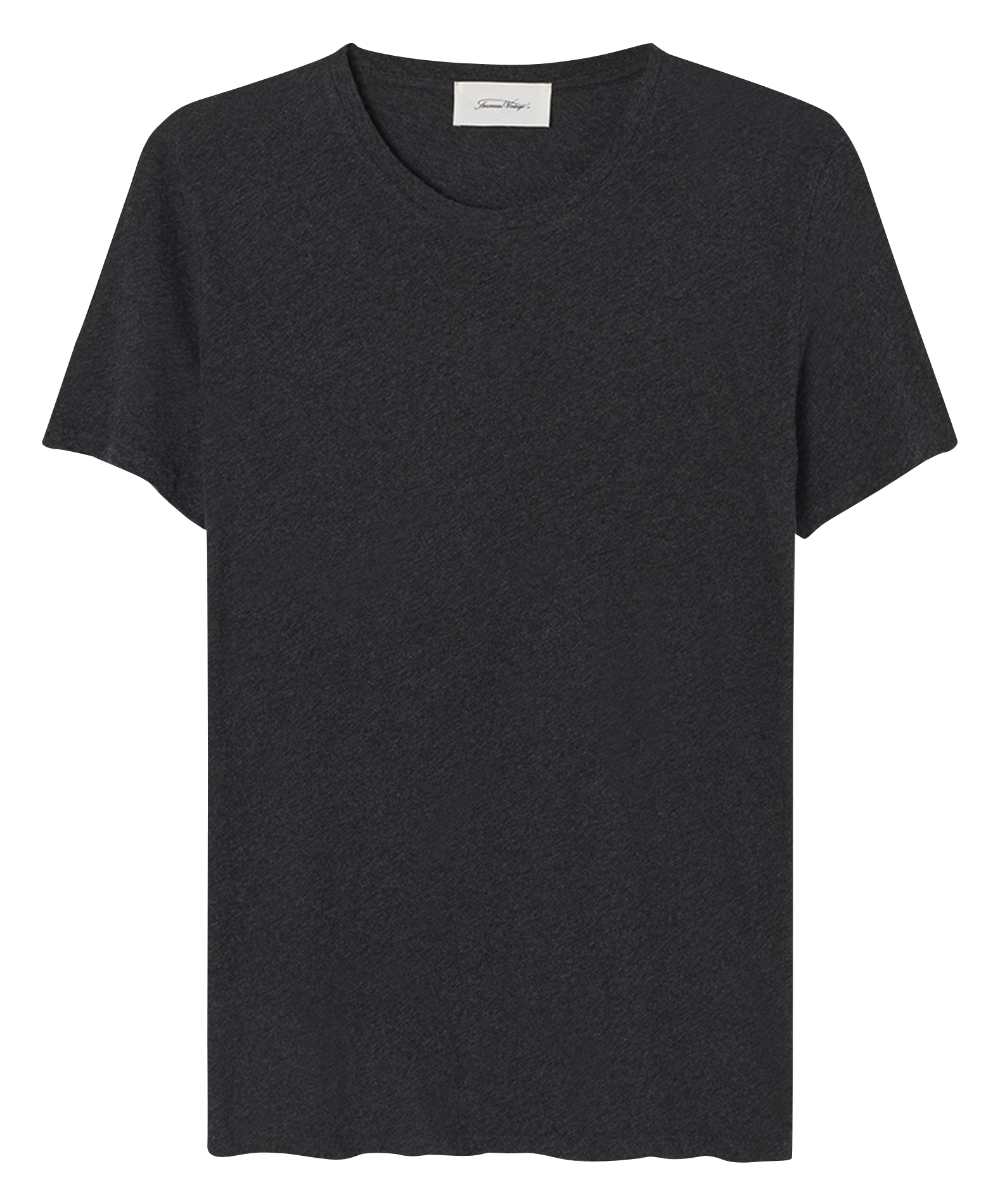 DECATUR - Tee-shirt col rond regular-fit en coton | Gris