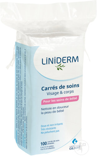 Neutraderm Gilbert Cotton Carré De Soin Toilette 100 Pièces