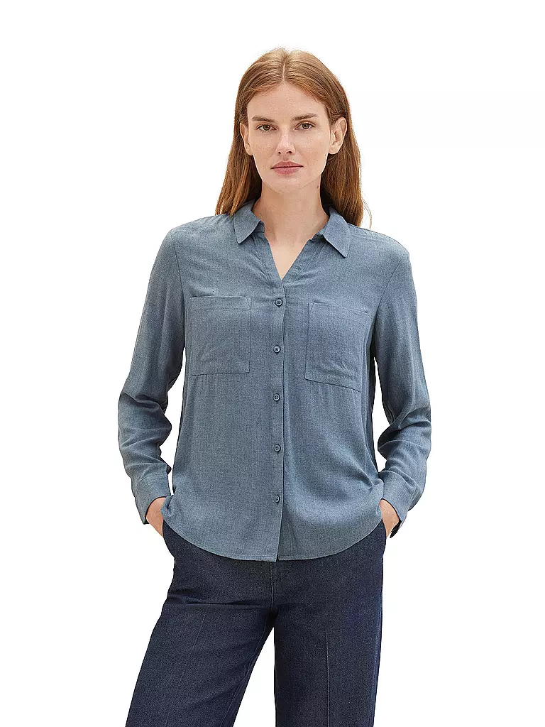 TOM TAILOR Bluse  blau