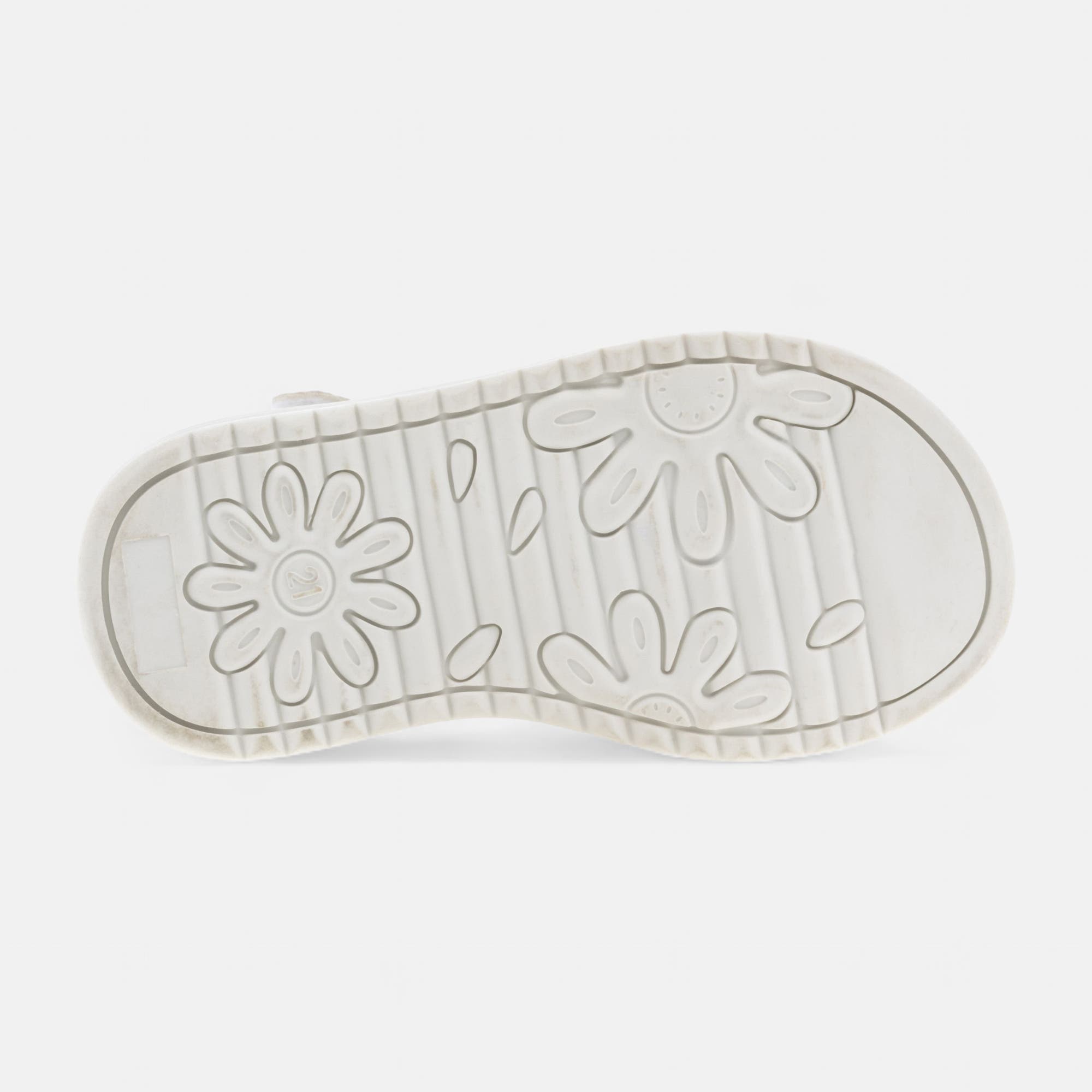 Nu-pieds Bébé fille argent