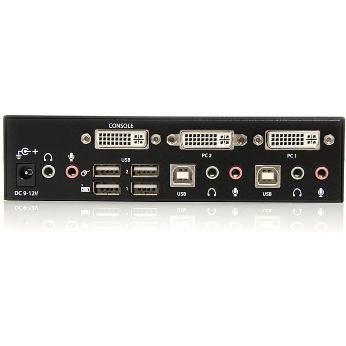 StarTech.com Commutateur KVM 2 Ports DVI, USB et Audio - Switch KVM - 1920x1200