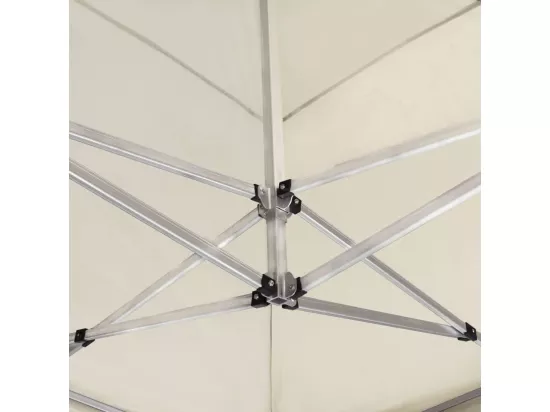Tente de réception pliable Aluminium 6 x 3 m Crème