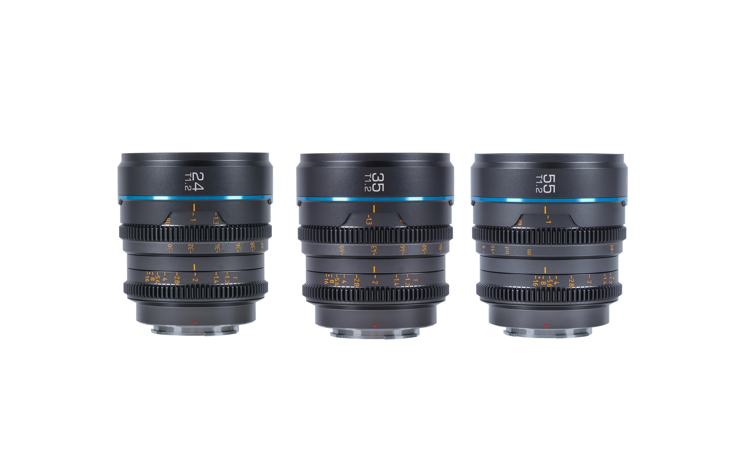 Festbrennweite 24, 35&55mm T1.2 – Fujifilm X-Mount<br>Cine-Objektiv für X Mount-Kameras