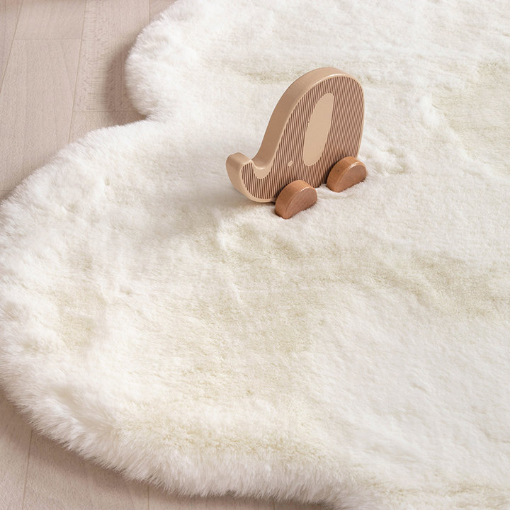 Kindervloerkleed - Huggy Wolk Wit | Super fluffy!