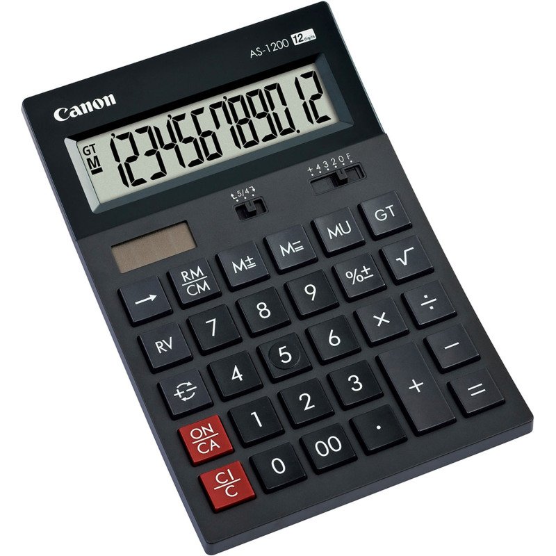 Calculatrice de bureau Canon AS-1200 - 12 chiffres