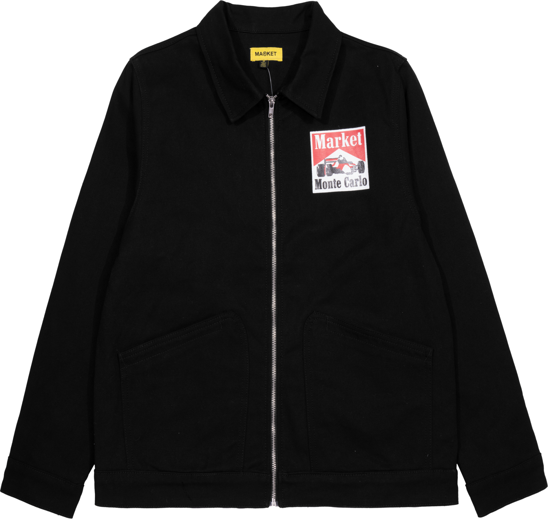 Market Racing Logo Coach Jacke Schwarz