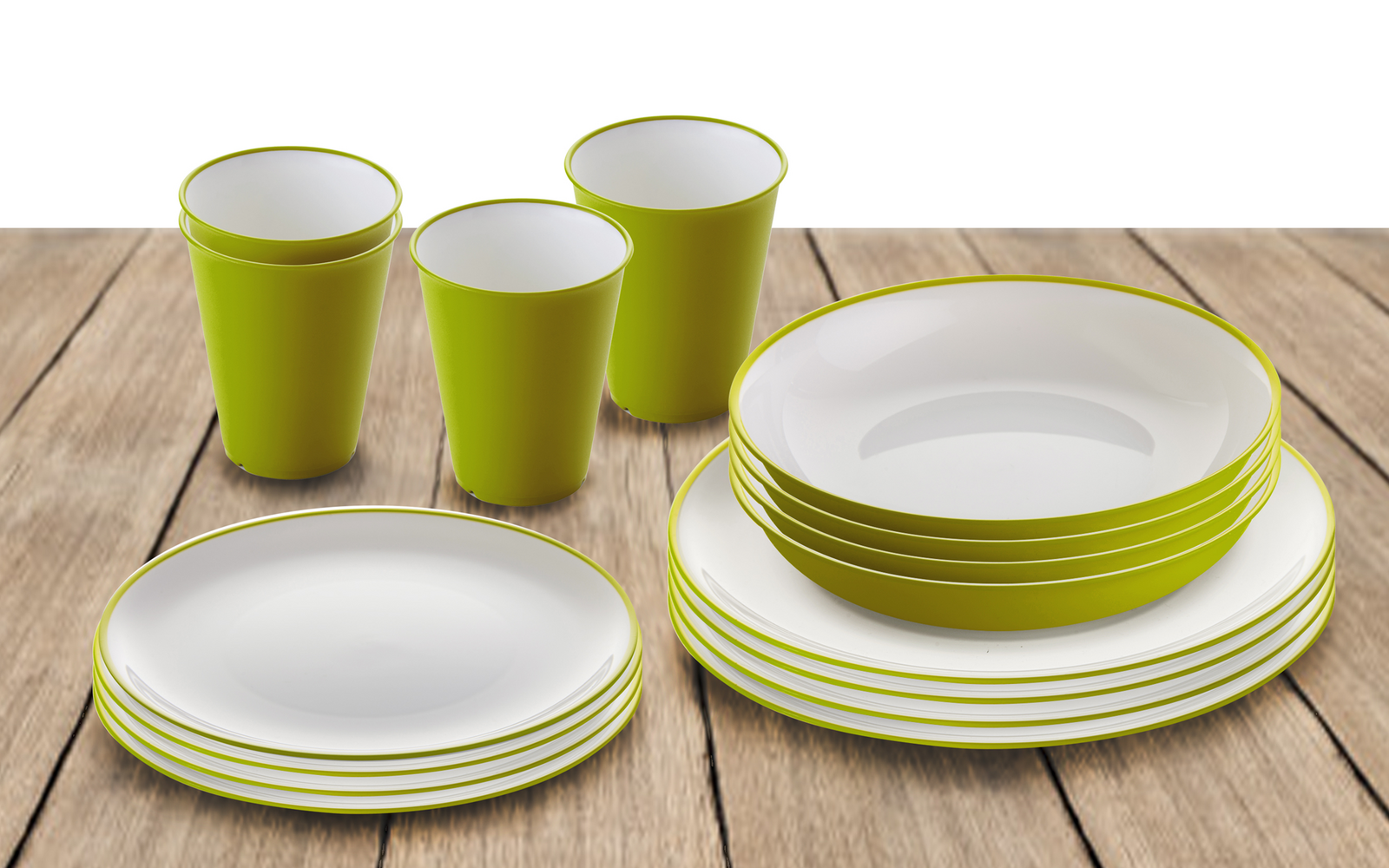 Omada Essgeschirrset mit Suppenteller 16 teilig violet