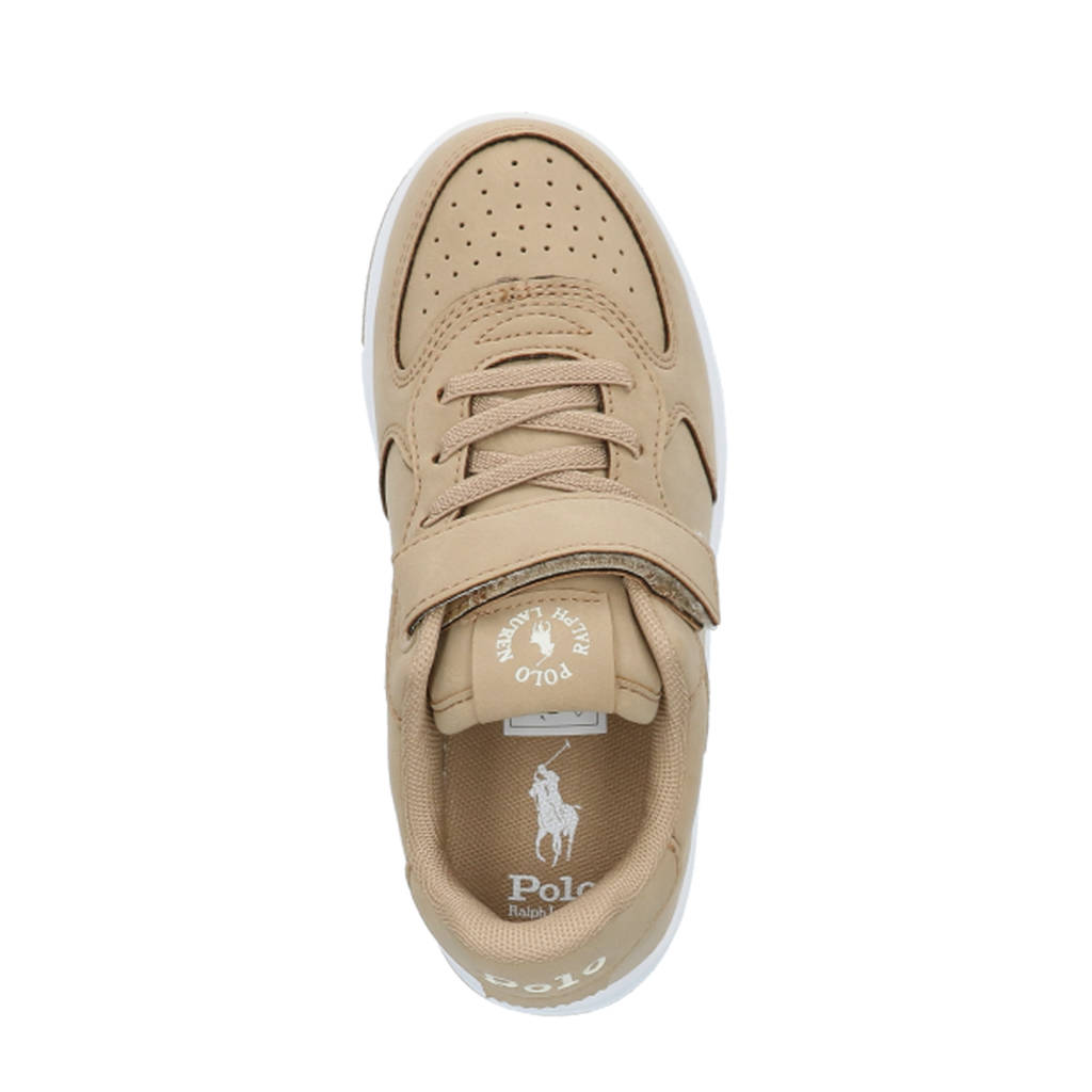 Ralph Lauren Masters Court PS Schoolkind suède sneakers beige