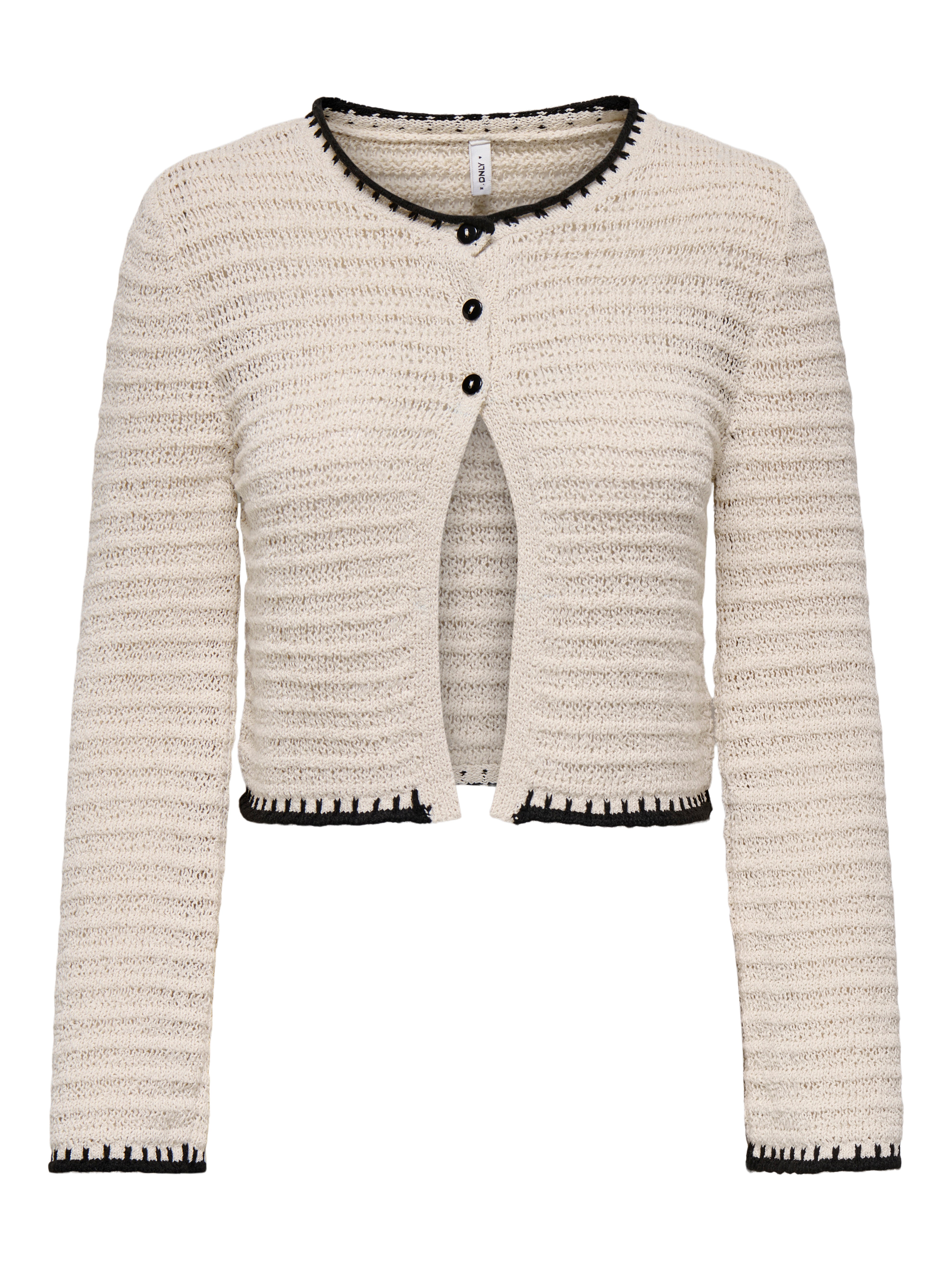 ONLMIABELLE Strickjacke Ecru