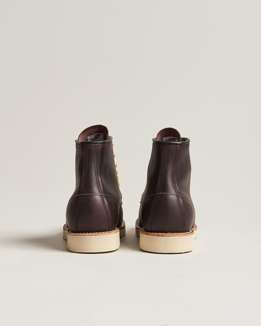 Red Wing Shoes Moc Toe Boot Black Cherry Excalibur Leather