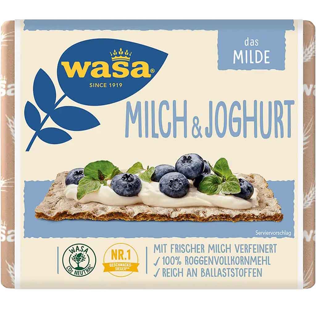 Wasa Knäckebrot Milch & Joghurt 230g MHD:30.8.25