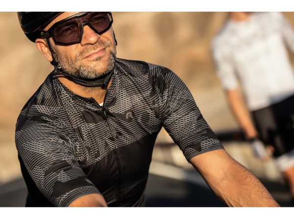 Rogelli Camo Cykeltrøje, Black/Grey