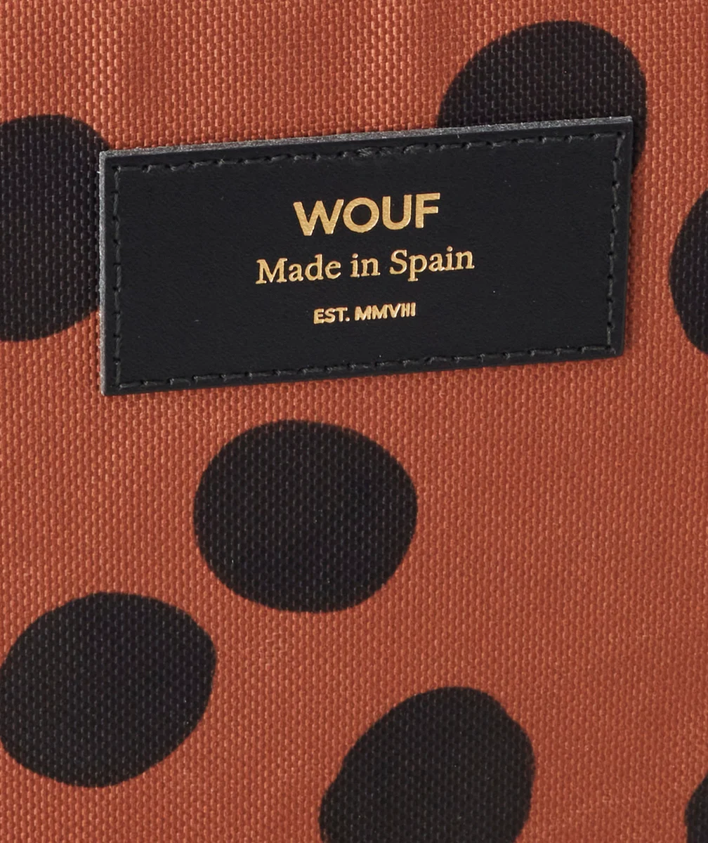 WOUFHOUSSE POUR TABLETTE MARRON À POIS