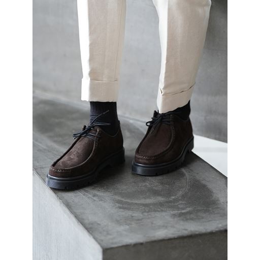 Playboy Footwear Alain Sko, Dark Brown Suede, 45