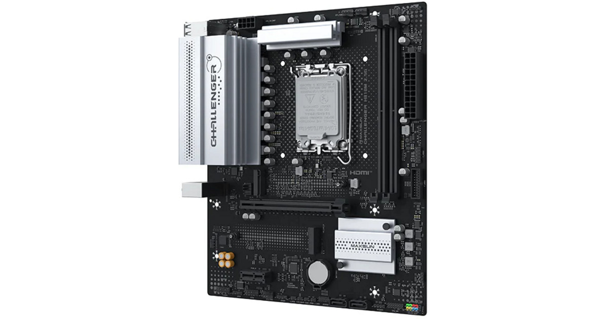 MAXSUNMS-Challenger H810M 2.5G socket 1851 moederbord  (Zwart, 2.5 Gb-LAN, Sound, µATX)