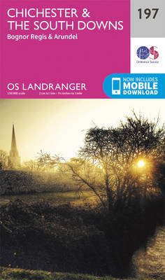 Chichester & the South Downs - OS Landranger Map 197 (Sheet map, folded)