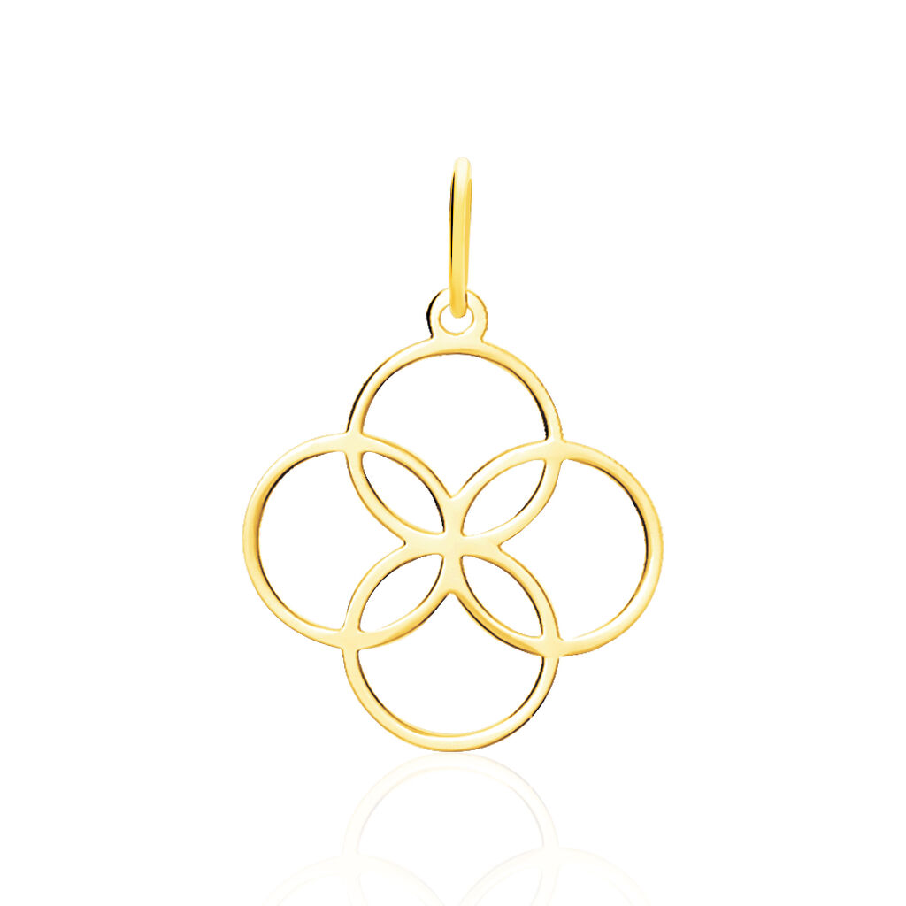 Pendentif Dalia Rosace Or Jaune