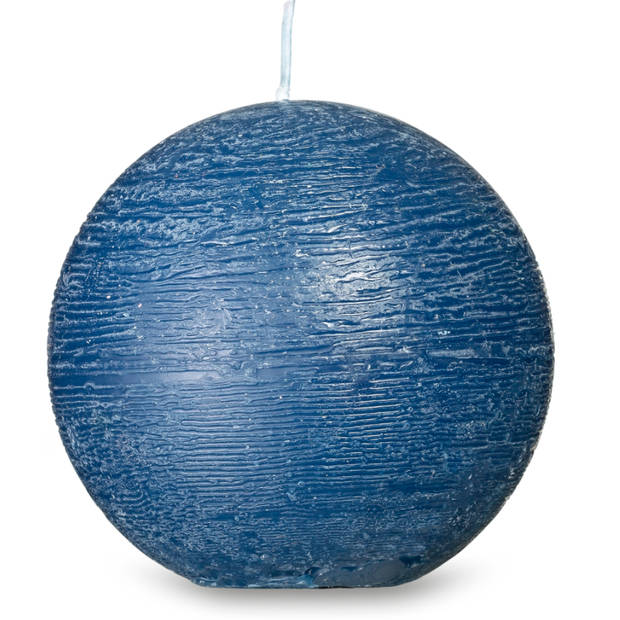 Blokker Rustieke Bolkaars - 8x8 cm - Donkerblauw