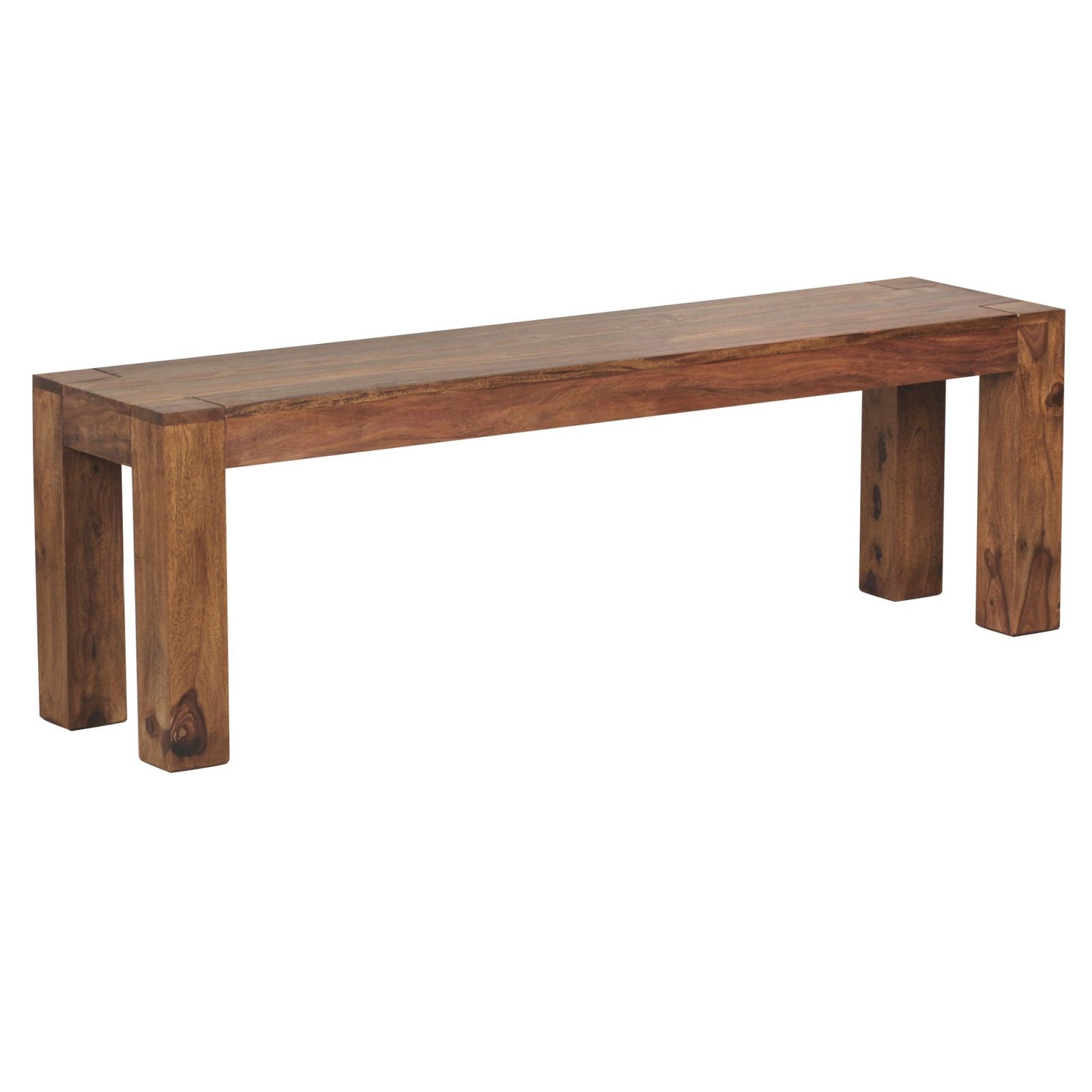 Sitzbank - Sheesham massiv - 140 cm breit