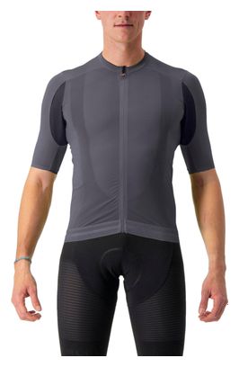 Maillot Manches Courtes Castelli Superleggera 3 Gris Foncé