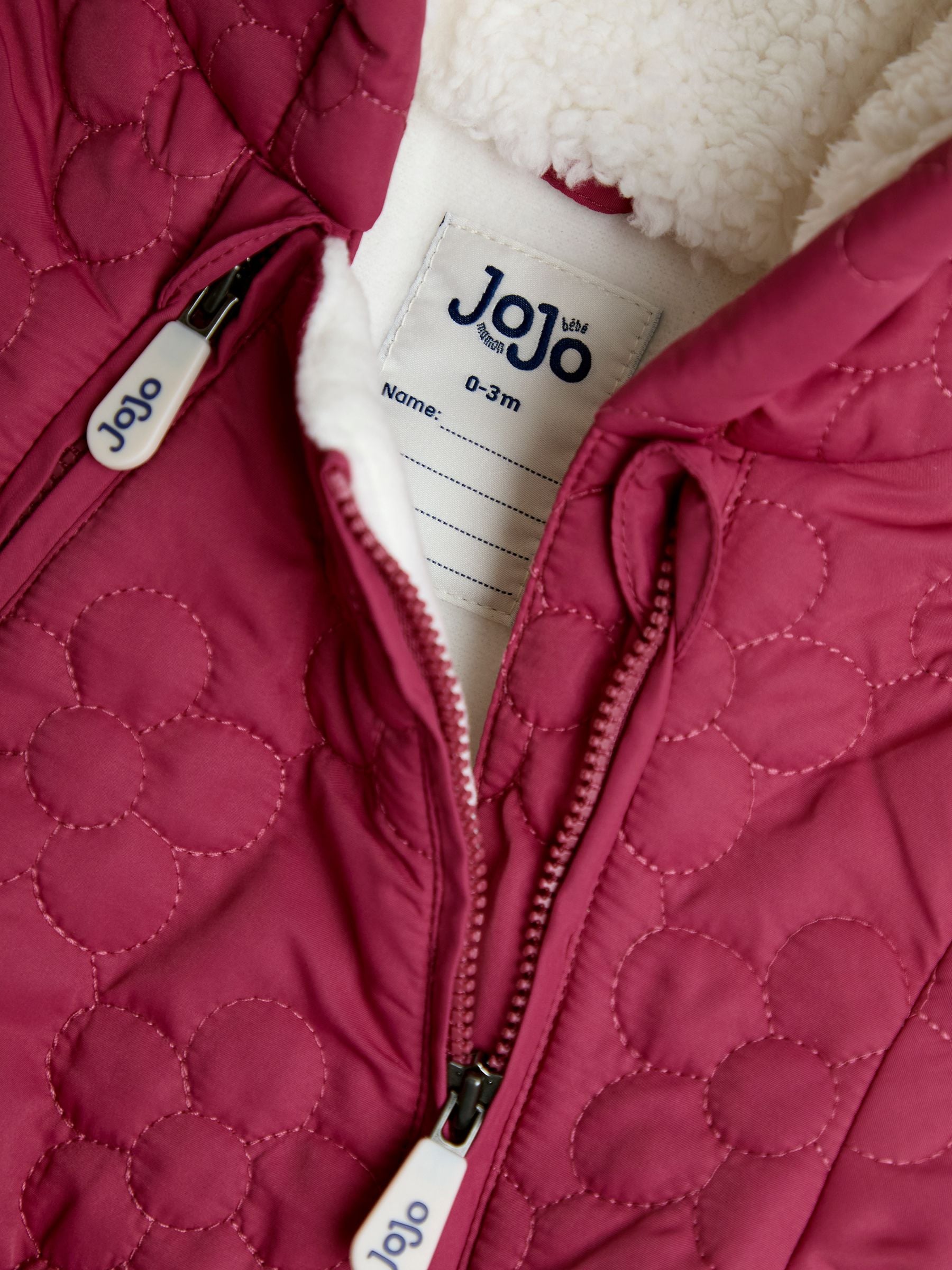 JoJo Maman Bébé Floral Quilted Pramsuit