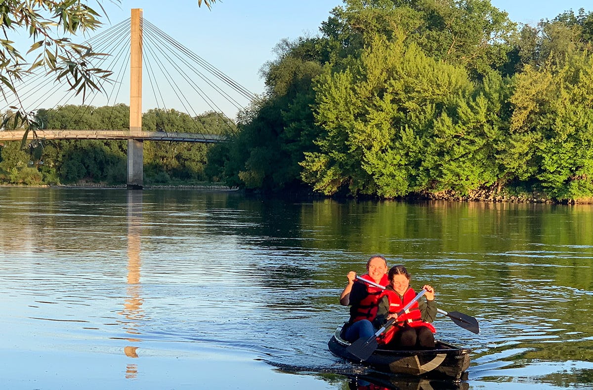 Romantische Kanu Abendfahrt
