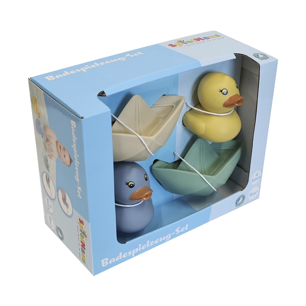 Spielmaus Baby Ente und Schiffe 4 Stk.