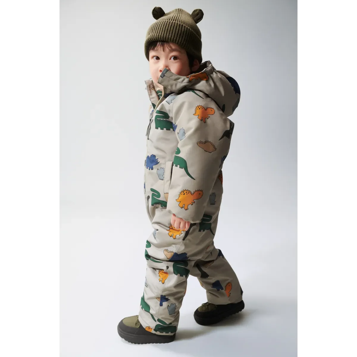 Liewood Isa Snowsuit dinosaurs mist