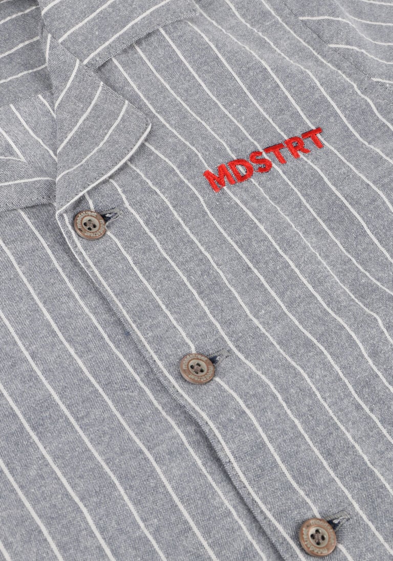 MOODSTREET blauwe moodstreet casual overhemd boys short sleeve shirt