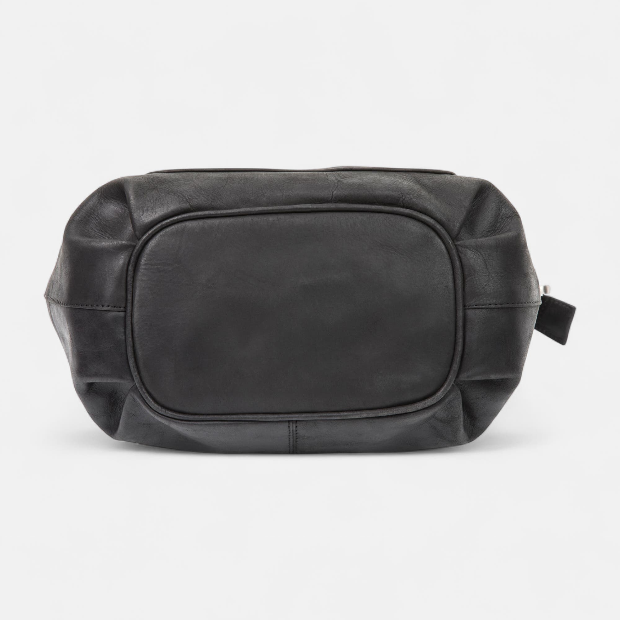 Sac bandoulière en cuir noir