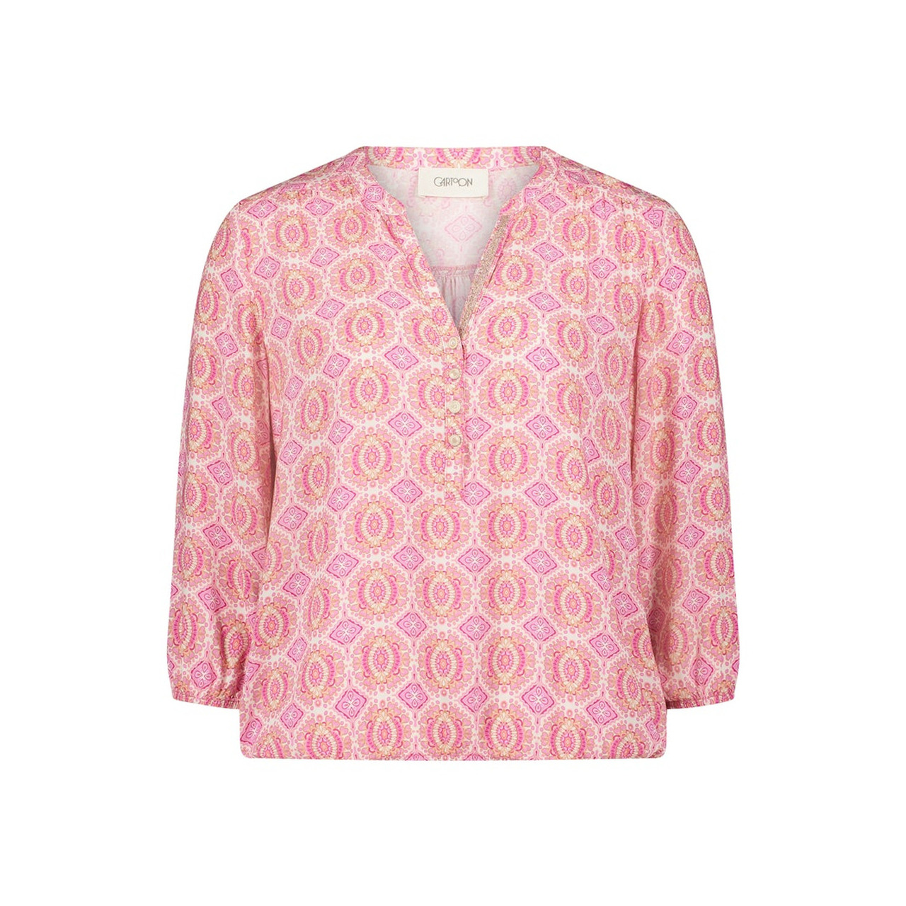 Cartoon Bluse Kurz 3/4 Arm