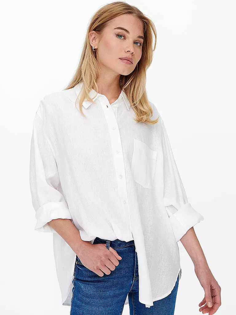 ONLY Bluse ONLTOKYO  weiss