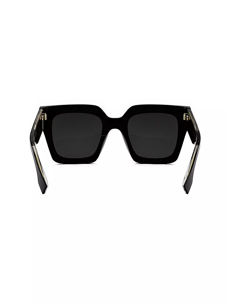 FENDI FENDI Roma schwarze eckige Sonnenbrille schwarz