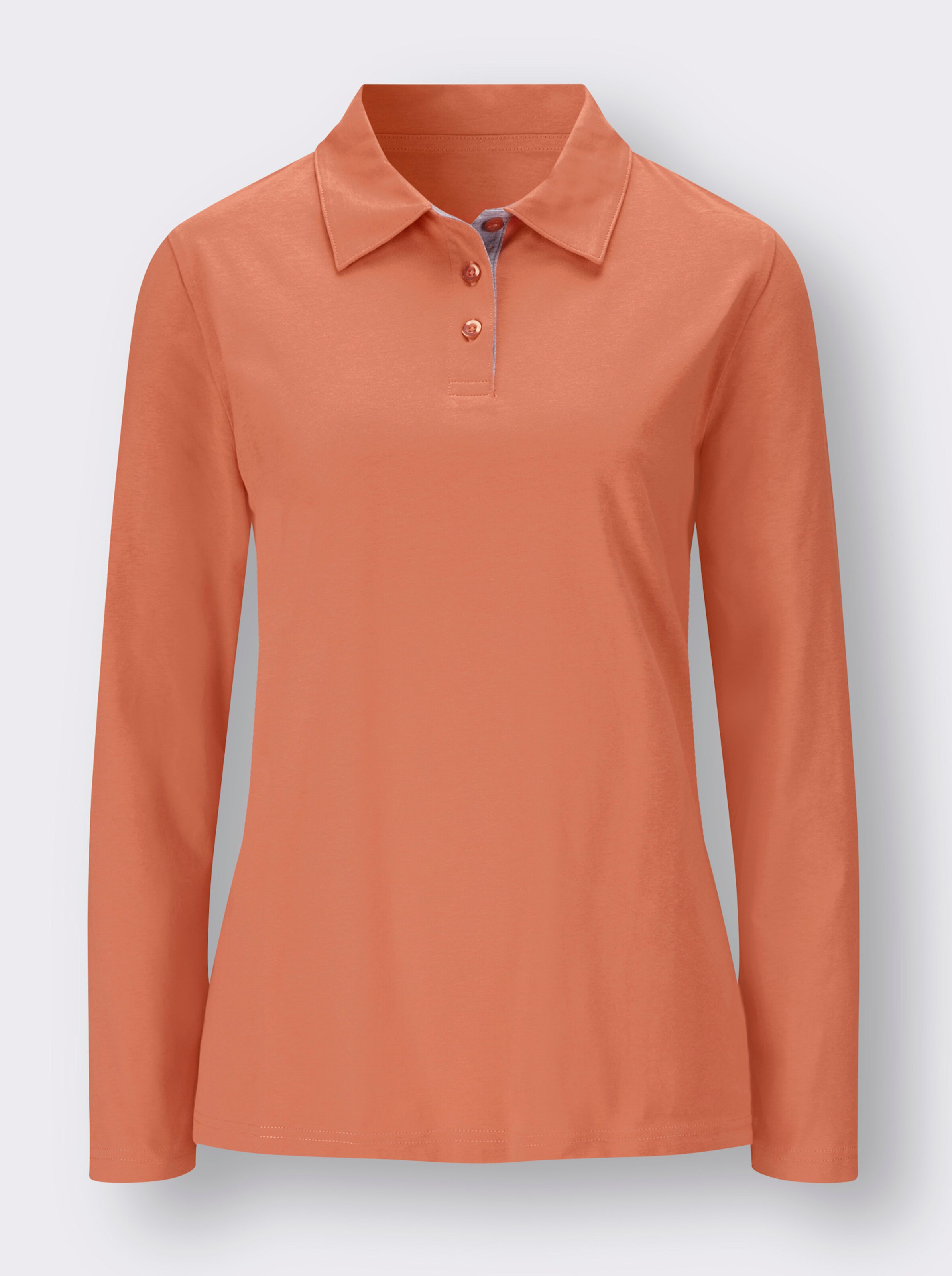 Langarm-Poloshirt