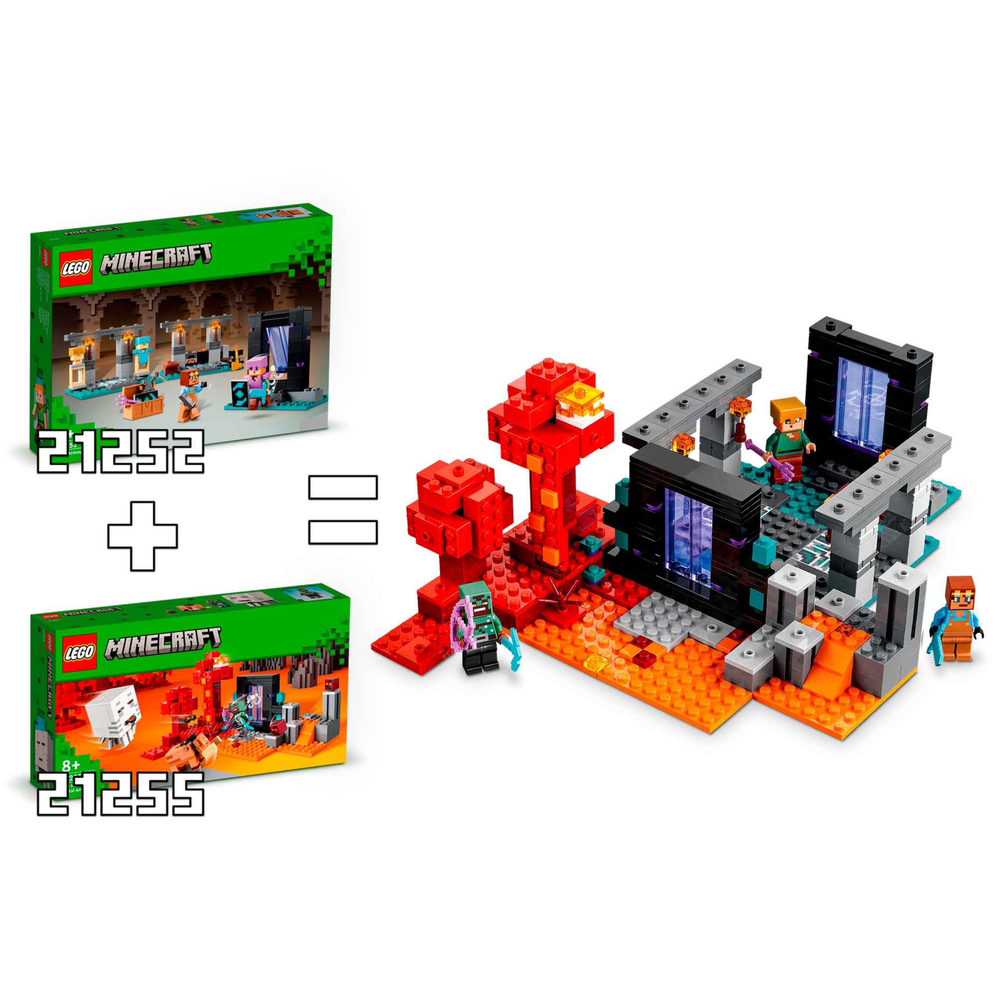 LEGO Konstruktionsspielzeug Minecraft Die Waffenkammer