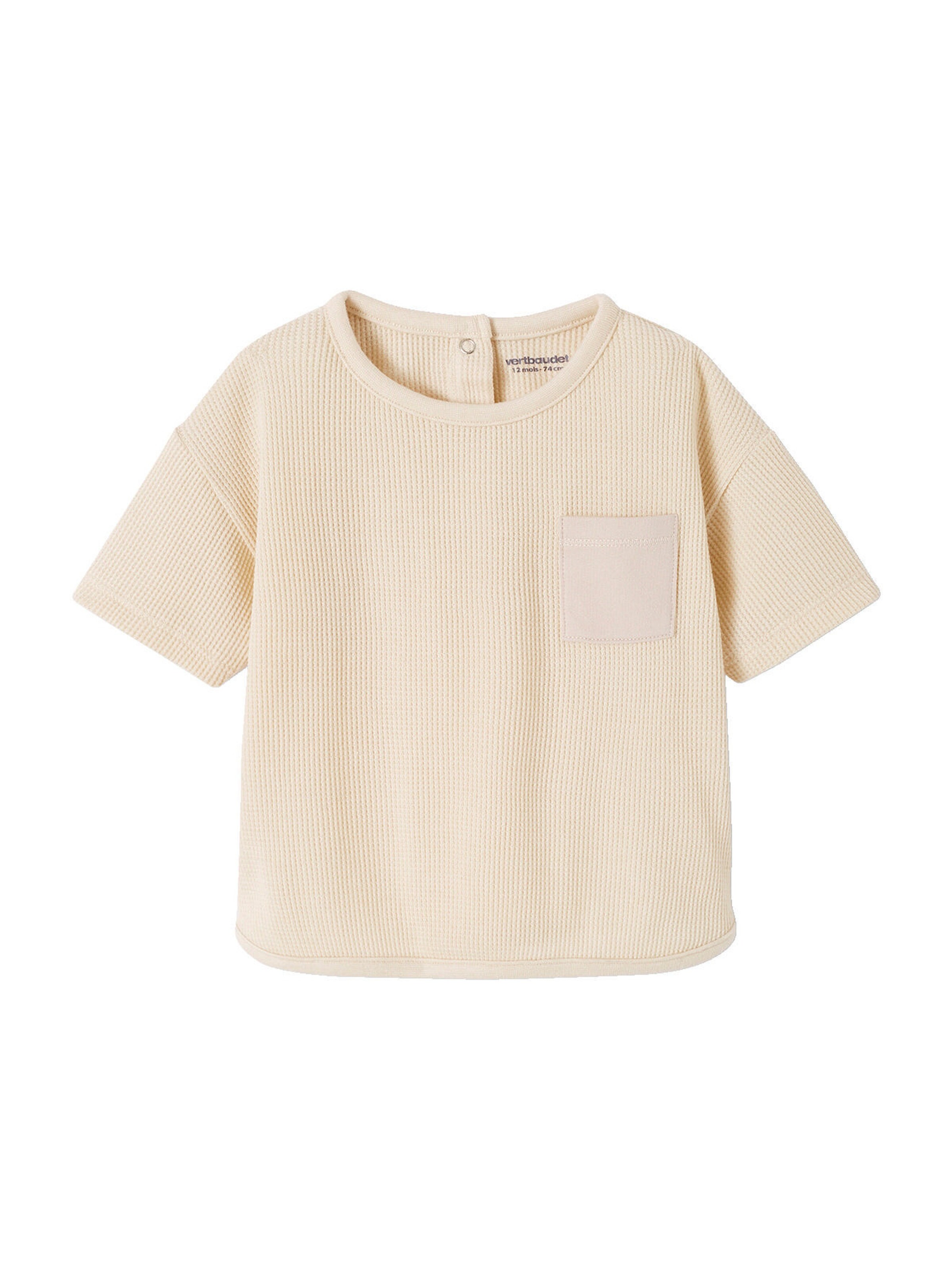 Vertbaudet Baby-Set: T-Shirt & Joggpants wollweiß