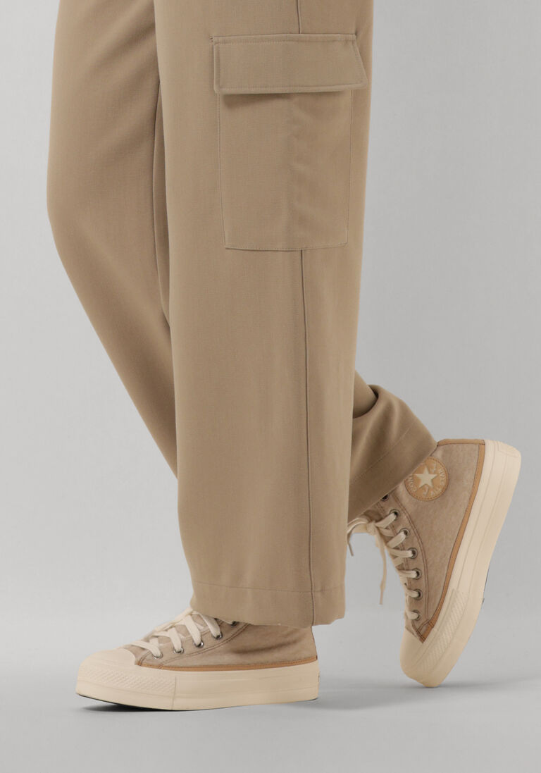 CONVERSE beige converse hoge sneaker chuck taylor all star lift