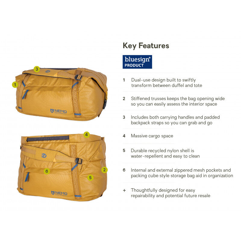 Double Haul Convertible Duffel 55L - Duffel