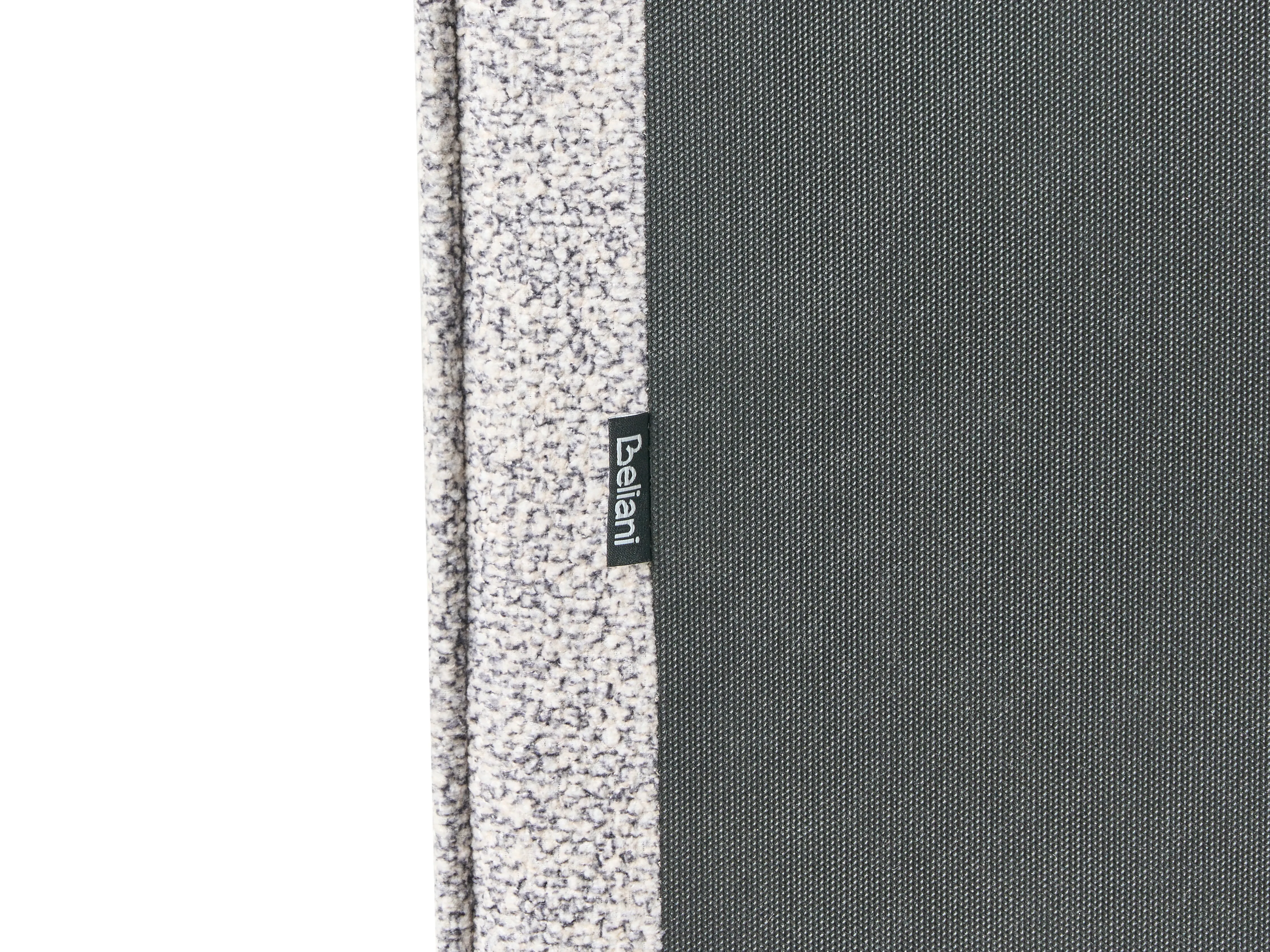 Bed met opbergruimte Gebreid velours MOISSAC 180 x 200 cm Zwart/wit