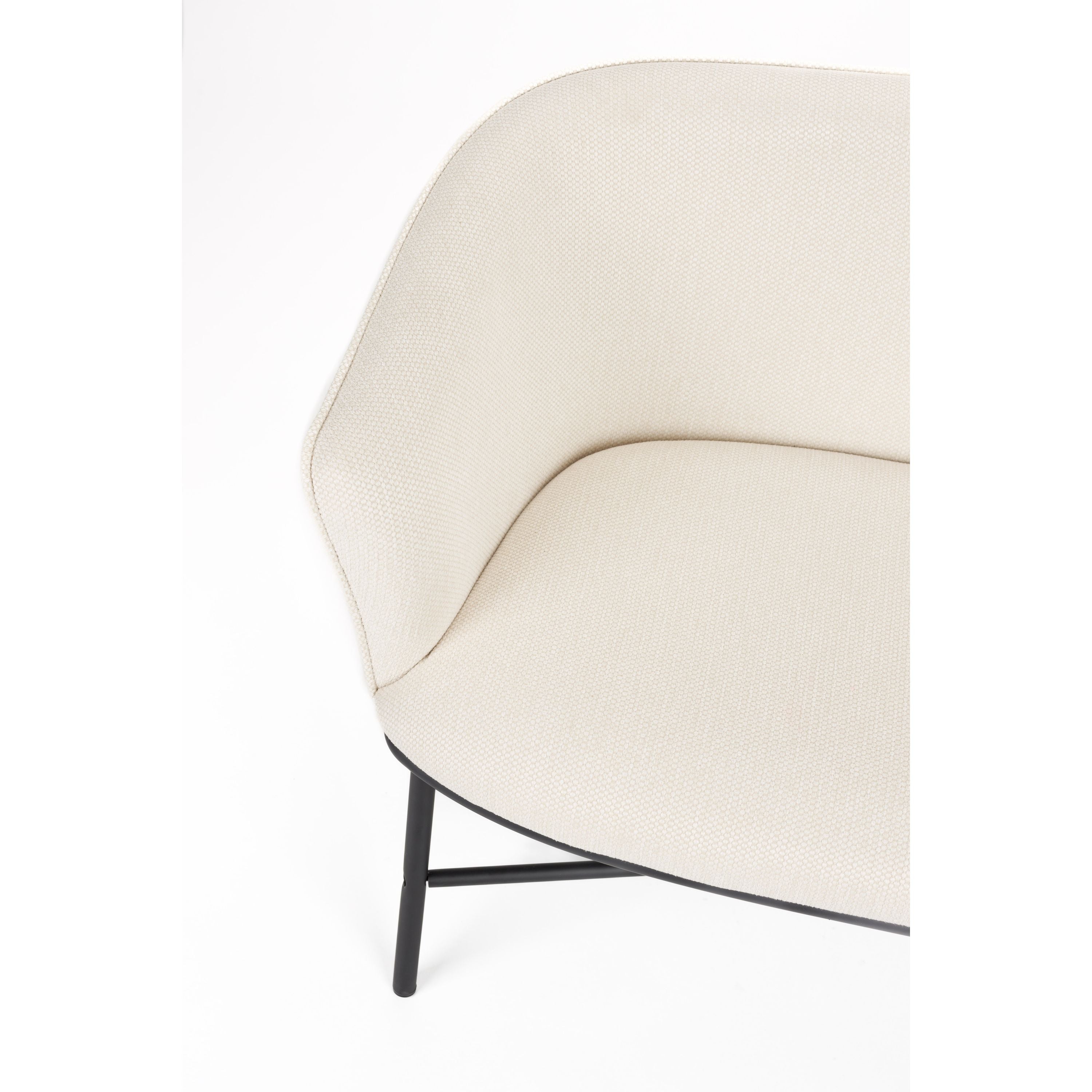 Housecraft Living Jezper 2,5 zitsbank op metalen frame Beige