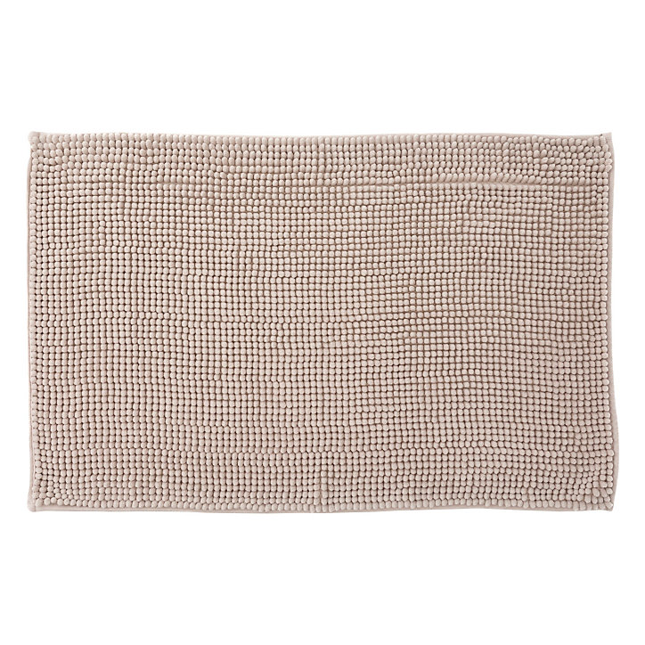 Tapis de bain mini chenille 50x80 cm coloris beige lin, 5Five