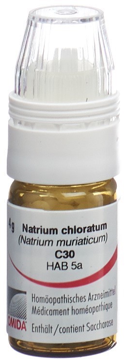 Omida Natrium chlorat 30 C<br>4 g, Globuli, mit Dosierhilfe