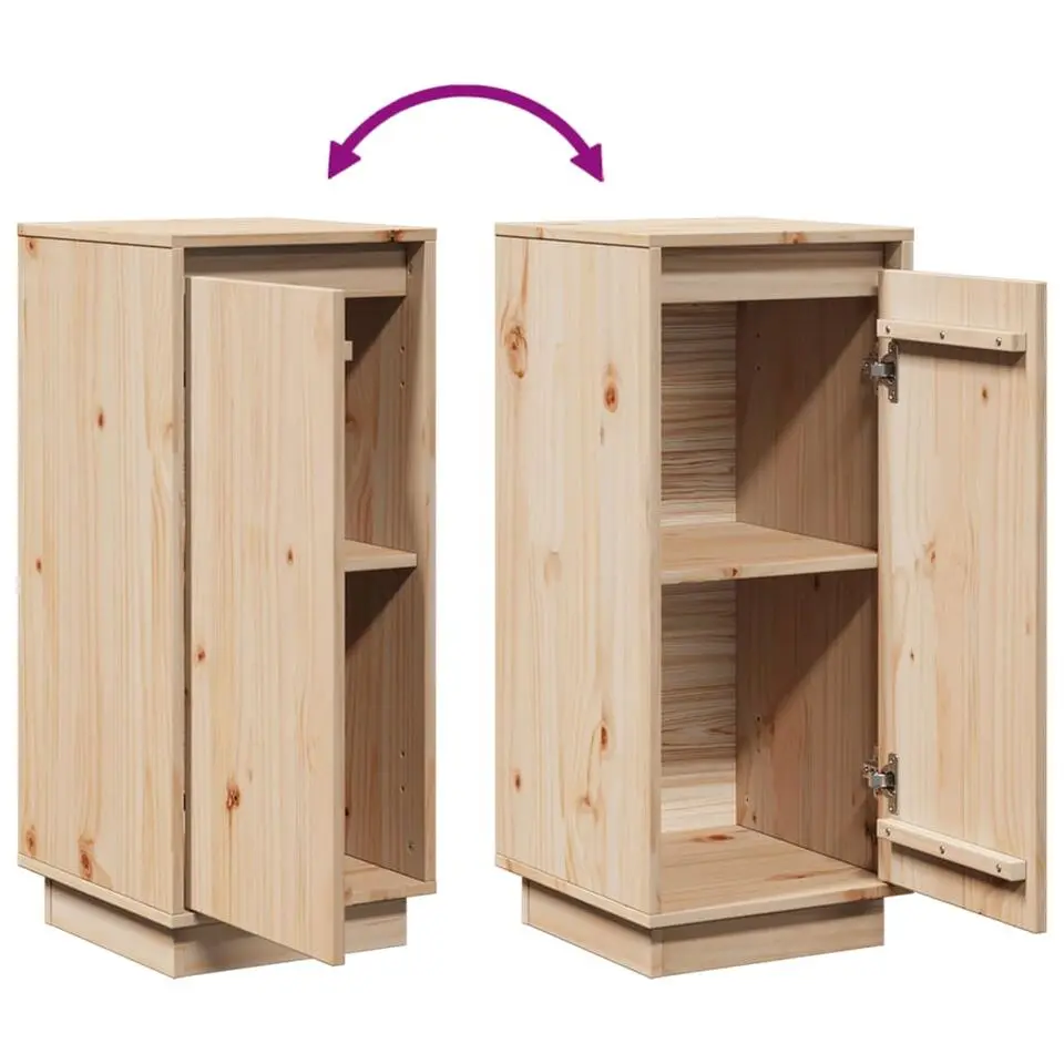 vidaXL - Dressoir - Bruin - Grenenhout - 2 stuks