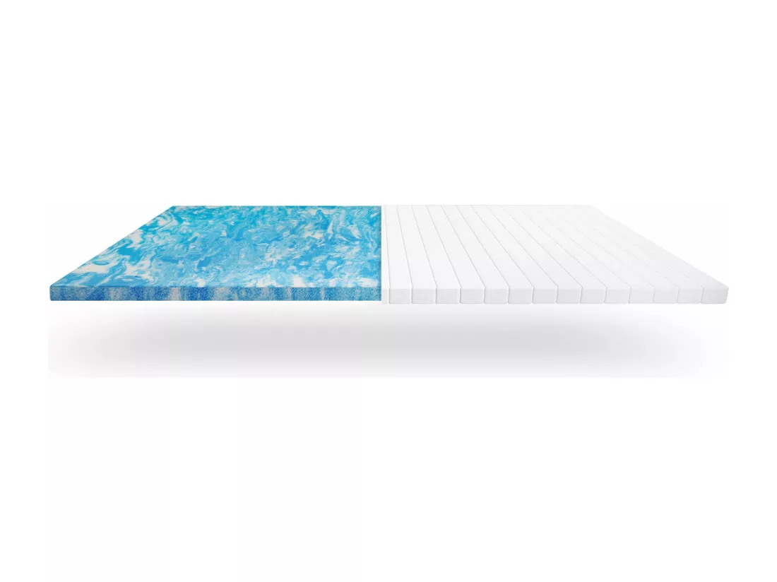 Surmatelas en Mousse Gel 5 cm – 140x200cm Soutien & Housse Respirante